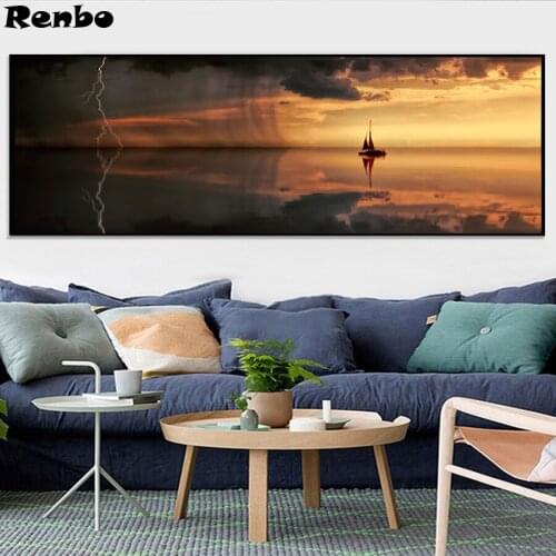 Full Square Round Drill 5D DIY Diamond Painting Nature Seascape Sailboat Art Pictures Mosaic 3D Embroidery bead Cross Stitch kit