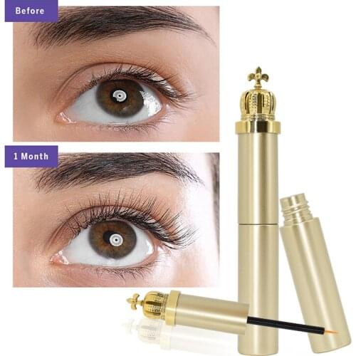 Gold Eye Lash Growing Essence Lashes Extension Natural Curling Thick Eyelash Growth Serum