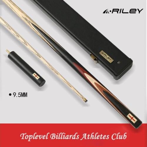 Original RILEY RES-601/RES-701 One Piece Snooker Cue High-end Billiard Cue Kit Stick with Case with 6'' RILEY Extension DEER Tip