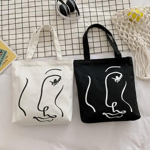 PURFAY Canvas Capacity Women Shoulder Bag Cotton Tote Shopper Bag Eco Reusable Travelling bag Cloth Messenger Bag