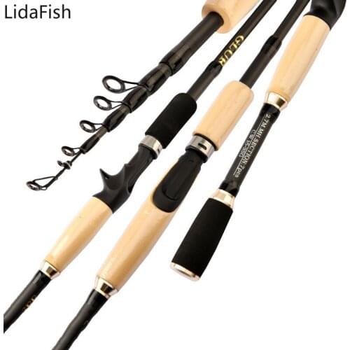 1.8M-2.7M Carbon Fiber Telescopic Spinning Casting Fishing Rod Carp Feeder Rod Travel Surf Fishing Rod