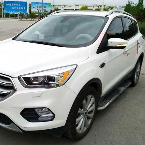 1 Pair Car Accessories Dynamic LED Side Rearview Mirror Turn Signal Light Indicator For Ford Escape Kuga II EcoSport 2013 - 2019