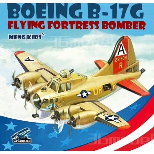 Meng KID-001 Boeing B-17G Flying Fortress Bomber Plastic Assembly Model Building Kits Hobby Toys For Collection DIY No Need Glue