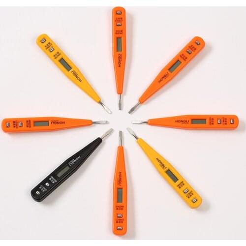 Digital Display Electric Pencil Multifunctional Voltage Test Pen Inductive Measuring Pen Electric Tool Screw Driver Tools