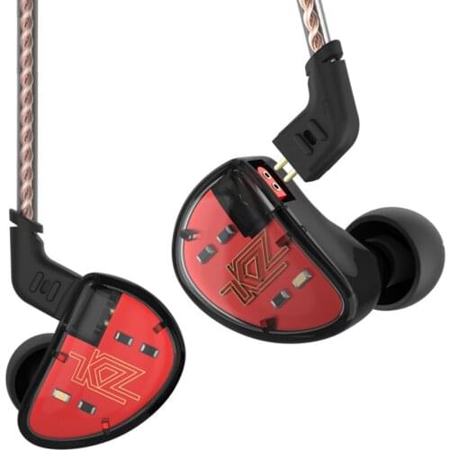 KZ AS10 5BA HIFI Stereo In Ear Headphone Headset 5 Balanced Armature Driver Monitor Earphone Earbuds with 2 pin 0.75mm Cable