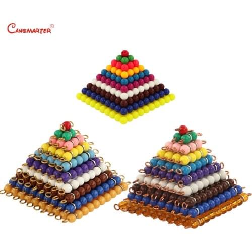 Math Materials Montessori Colored Bead Squares Educational Toys Educational Exercises Games Children House Teaching Toy