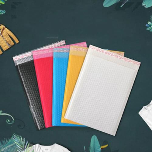 Color Bubble Organizer Envelope Bag Shockproof PE Co-Extruded Film Clothing Bubble Bag Express Foam Bag Clothes Bag