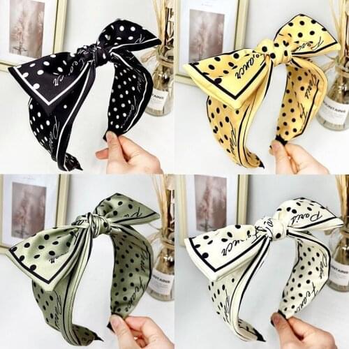 2021 NEW wide-brimmed bow hair accessories, all-match hairpin, face wash, headdress, headband
