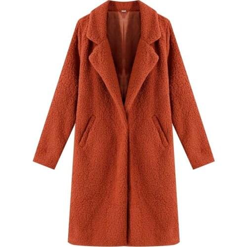 NEWDISCVRY Autumn Winter Coat Woman Faux Fur Coat Women Warm Ladies Fur Teddy Jacket Female Plush Teddy Coat Plus Size Outwear