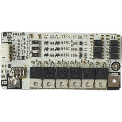 3S12V lithium battery protection board, with equalization, continuous discharge current 60A