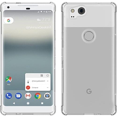 Crystal Clear Anti-slip Anti-Scratch Shockproof Durable Flexible TPU soft Case Cover for google pixel 2/pixel 2 XL