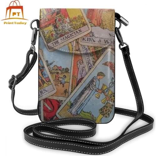 Tarot Shoulder Bag Tarot Leather Bag Print Trendy Women Bags Multi Purpose Shopping High quality Purse