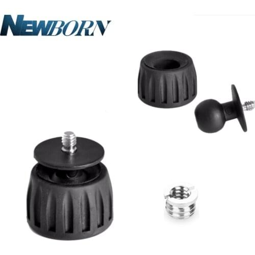 Universal Type 1/4-3/8 Rubber Tripod Monopod Foot Pads Heavy Suppression Pads for Tripod Unipod