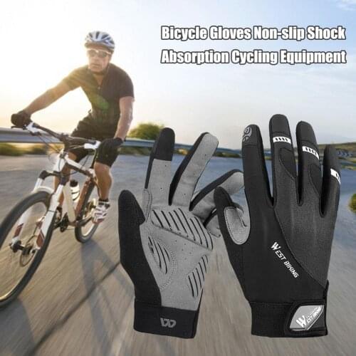 Cycling Gloves Bicycle Touch Screen Riding MTB Bike Glove Absorbing Sweat Motorcycle Bike Clothing Outdoor Sports Protector