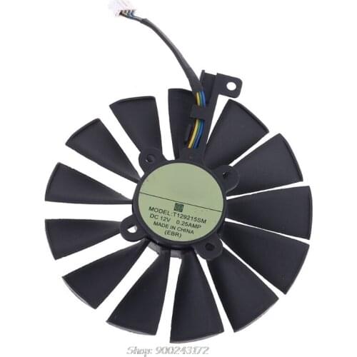 T129215SM 12V 0.25AMP 95mm VGA Fan For ASUS STRIX RX470 RX570 RX580 4G Gaming 4PIN Graphics Card Cooling Fan D03 20 Dropship