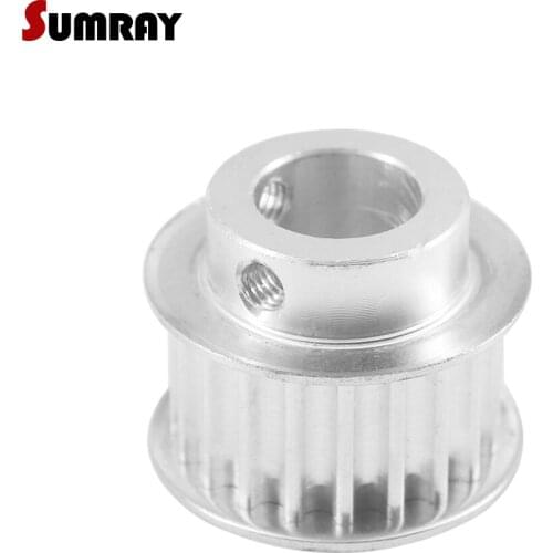 SUMRAY 5M 22T Timing Pulley 6/8/10/12/15mm Inner Bore Synchronous Pulley Wheel 16/21mm Width Gear Belt Pulley for 3D Printer