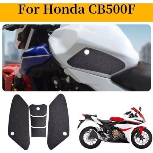 1 Set for HONDA CB500F 2016-2021 Motorcycle Fuel Tank Non-Slip Pad Protector Decal Knee Tank Traction Fishbone Sticker Pads