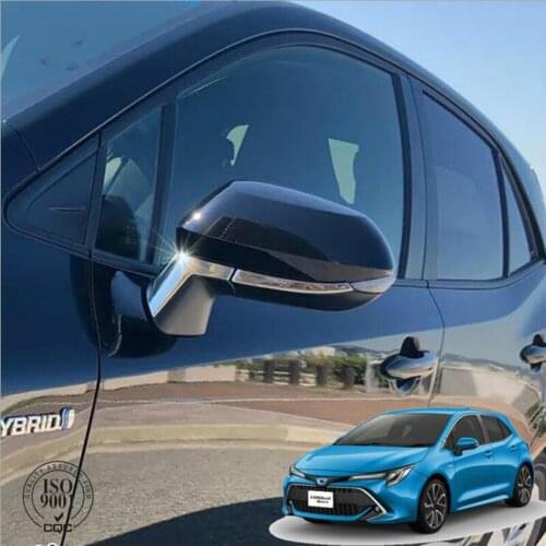 4pcs ABS Chrome Rearview Mirror Cover Trim Sticker Car Parts For Toyota Corolla Sport Hatchback Auris 2019 2020