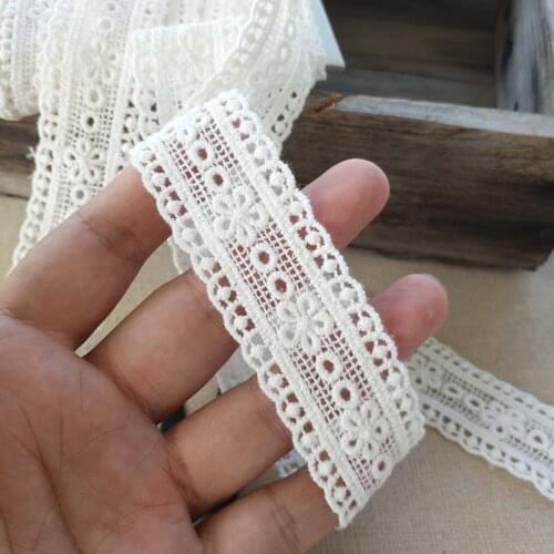 5Meter/Lot 3CM wide pure cotton cloth plum flower embroidery lace trim handmade DIY fabric hair clothes accessories