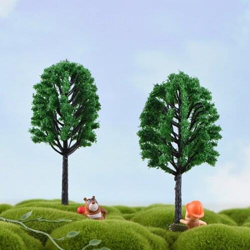 5PCS Plastic Miniature Model Trees Artificial Tree Train Railroad Layout Scenery Architecture Kids Landscape Accessory Tree