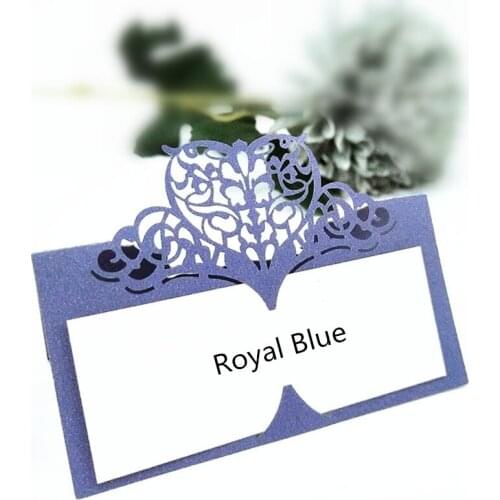 50Pcs Seat Card Number Name Vintage Table Butterfly Reception Table Wedding Birthday Laser Cut Heart Place Cards Party Decor 5z