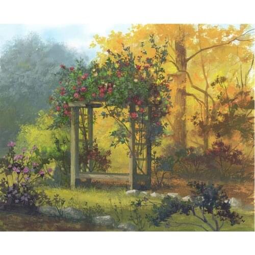 DIY Diamond Embroidery Forest flower scene 5d Diamond Painting Scenery Diamond Cross Stitch Home Decoration Birthday Present