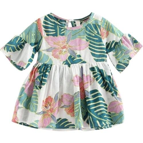 Small Floral Infant Blouse Summer Baby Girls Blouse Breathable Shirt for Girls Kids Blouse Toddler Tops