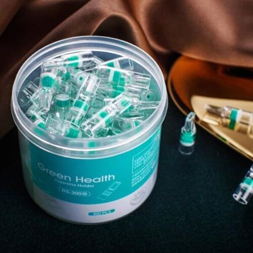100Pcs Disposable Tobacco Cigarette Filter Smoking Reduce Tar Filtration Cleaning Holder PI669