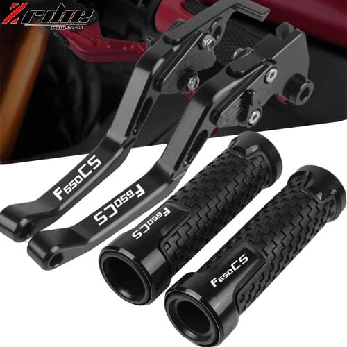 For BMW F650CS SCARVER/DAKAR 2000 2001 2002-2007 Motorcycle Accessories Adjustable Brake Clutch Levers Handle Handlebar Grip