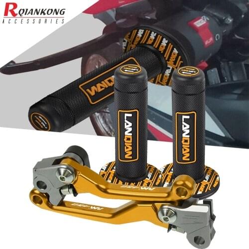 For Suzuki RMZ450 RMZ 450 2005 2006 2007 2008 2009 2010 2011-2018 Motorcycle Aluminum Folding Clutch Brake Lever Handlebar Grips
