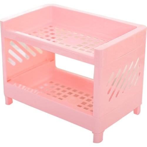 Double Layer Bathroom Toilet Kitchen Shelf Toilet Storage Shelf Layered Snack Desktop Storage Rack Shelf