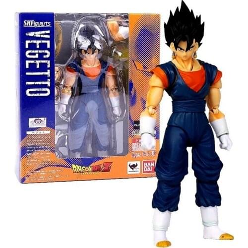 Bandai Dragon Ball Figure SHF Vegetto Anime Action Model Gift Anime Character New 15cm PVC Doll Statue Collect Toy for Kids 2021