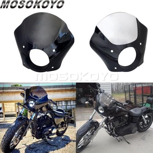 Gauntlet Headlight Fairing w/ Trigger Lock Mount Kit For Harley Iron 883 XL883N Seventy Two XL1200V Sportster 883 1200 1100