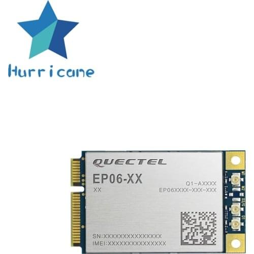 Quectel EP06-A Cat-6 module 300Mbps downlink and 50Mbps B2/B4/B5/B7/B12/B13/B25/B26/B29/B30/B66