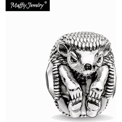 Charm Beads Hedgehog,Karma Europe 2017 Brand New Good 5mm Hole Women Men Trendy Jewelry Fit Key Necklace Bracelet Earring