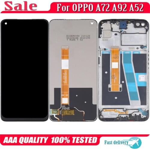 Original Display Replace 6.5"For Oppo A92 A72 A52 LCD Touch Digitizer Screen Assembly CPH2059 CPH2061 CPH2069 CPH2067