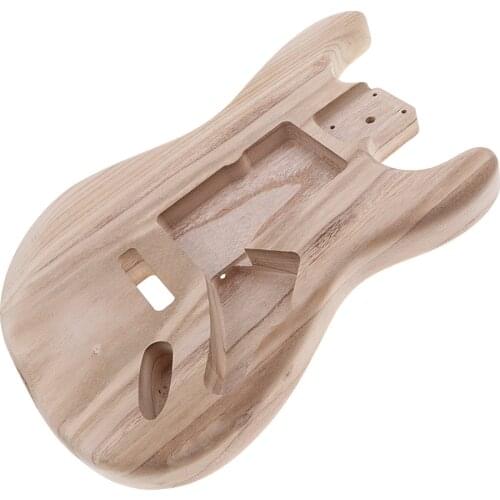 Polished Wooden Guitar Unfinished Body Barrel Material for Strat ST Electric Guitar Accessory
