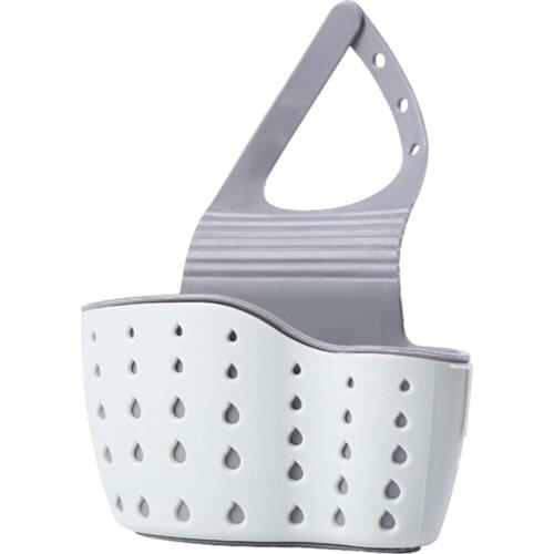 Sink Shelf Soap Sponge Drain Rack Silicone Storage Basket Bag Faucet Holder Adjustable Bathroom Holder Sink Kitchen Accessorie