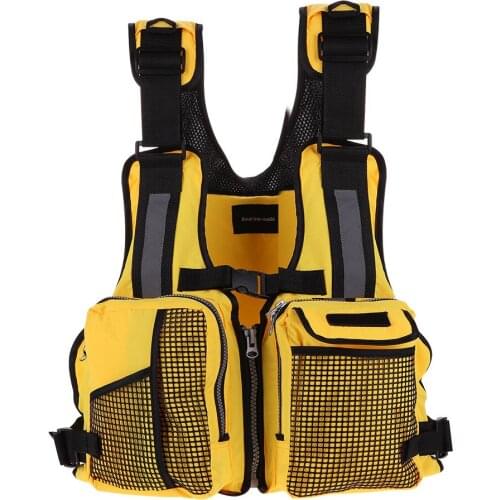 Professional Life Jacket Life Vest Outdoor Emergency Survival Fishing Swimming Vest Aid Jacket Lifevest Waistcoat With Whistle
