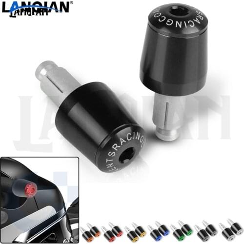 For Kawasaki Yamaha Honda Suzuki Ducati BMW Motorcycle Handlebar Hand Grips End Bar Ends Cap Universal CNC Accessories