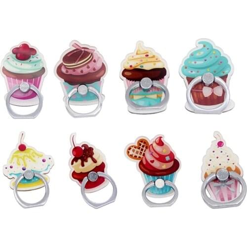 Ice Cream Universal Phone Ring Holder Mobile Phone Holder Stand Finger Ring Holder suporte celular For iPhone Samsung Table
