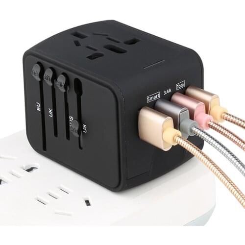 KXN Electrical Socket Universal Multi-Function Adapter EU UK US AU Plug for Business Trip