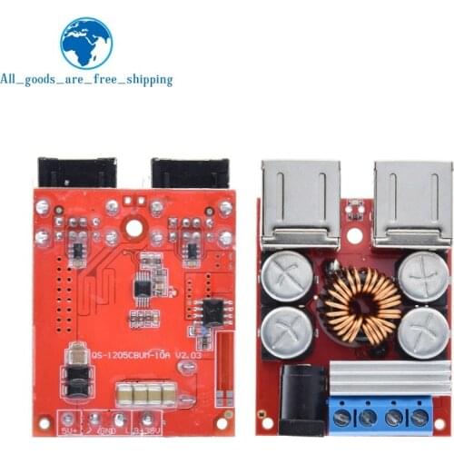 TZT 8V-35V 5V 8A DC-DC Vehicle Charging Board Power Supply Depressurization Module 4 port USB Output mobile Charger