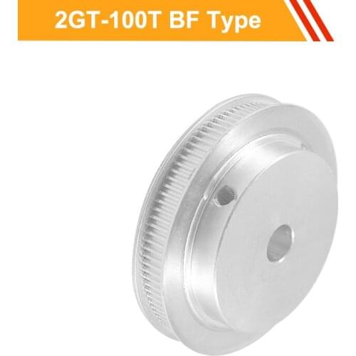 2GT 100T Timing Pulley Wheel 7mm/11mm Belt Width 2GT Type CNC Belt Pulley 8/10/12/14/15/19/20mm Bore Timing Belt Pulley