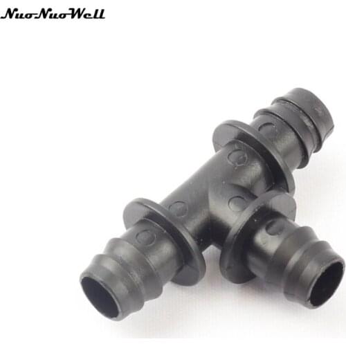 8pcs NuoNuoWell DN16 Equal Tee Hose Connector Watering Pipe Fittings Micro Irrigation Drip System Gardening Sprinkling Fittings