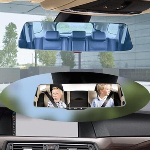 Car Styling HD Anti-glare Blue Mirror Car Rear View Mirror Wide Angle Baby Monitor Mirror Auto Reverse Parking Rearview Mirror