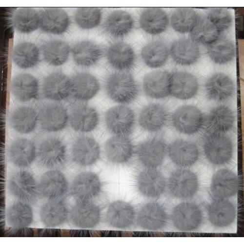 Free shipping!!!! DIY jewelry findings-30mm dark grey color mink fur ball/can select you need color