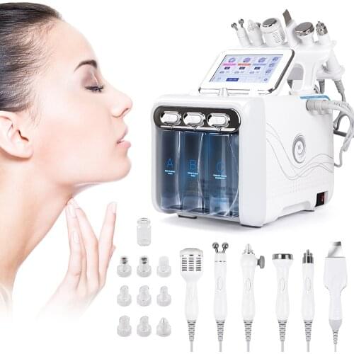 Free Shipping H2O2 Water Oxygen Small Bubbles 6 in 1 Moisturizing Skin Deep Cleansing Pores Skin Rejuvenation Beauty Instrument