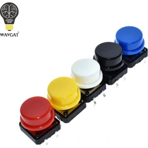 WAVGAT 12X12MM Big key module Big button module Light touch switch module with hat High level output for arduino usb DIY Kit