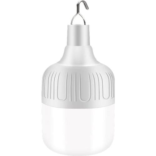 Home Hanging Night Light Portable LED Bulb Lamp Dimmable Lanterns Emergency Lights Solar Charge Rechargeable Outdoor Camping BBQ